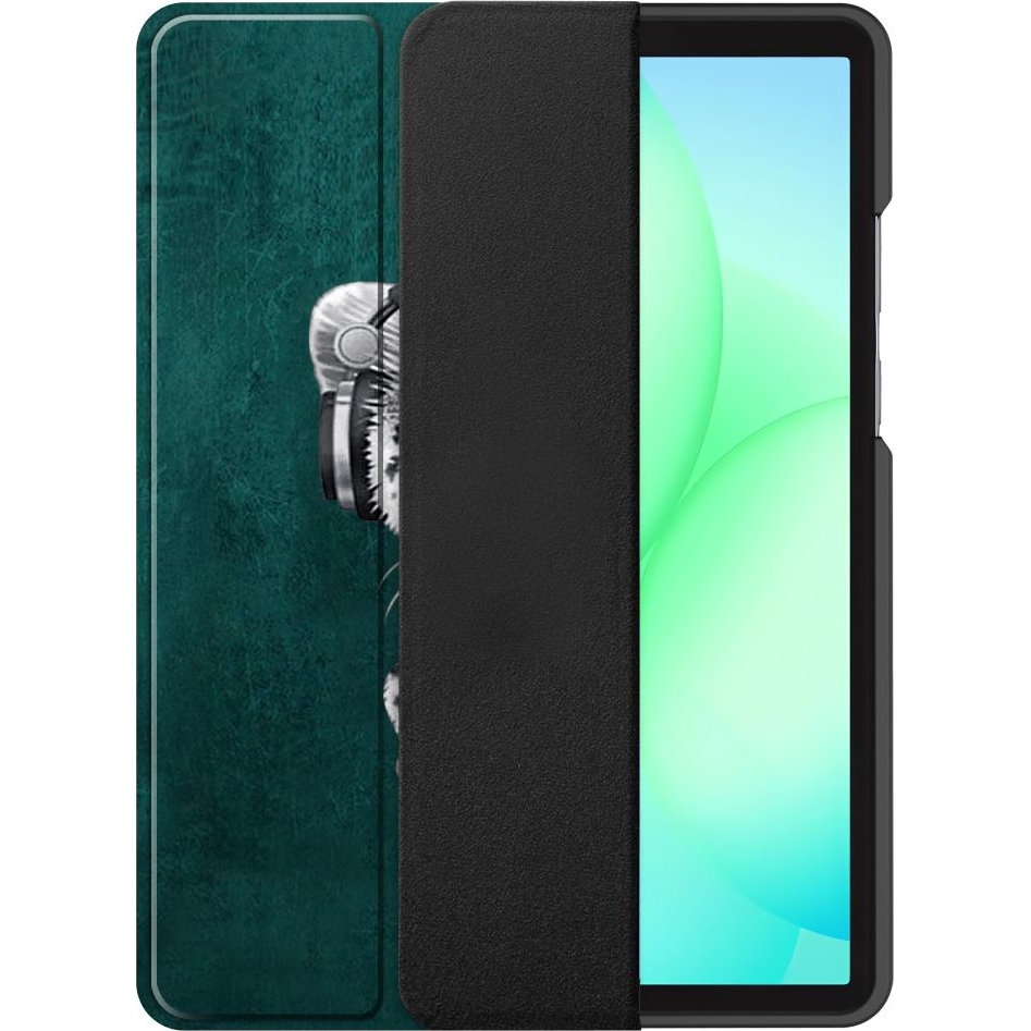 Etui z klapką Tech-Protect SmartCase do Samsung Galaxy Tab A11+ / Tab A9+, ciemnozielone